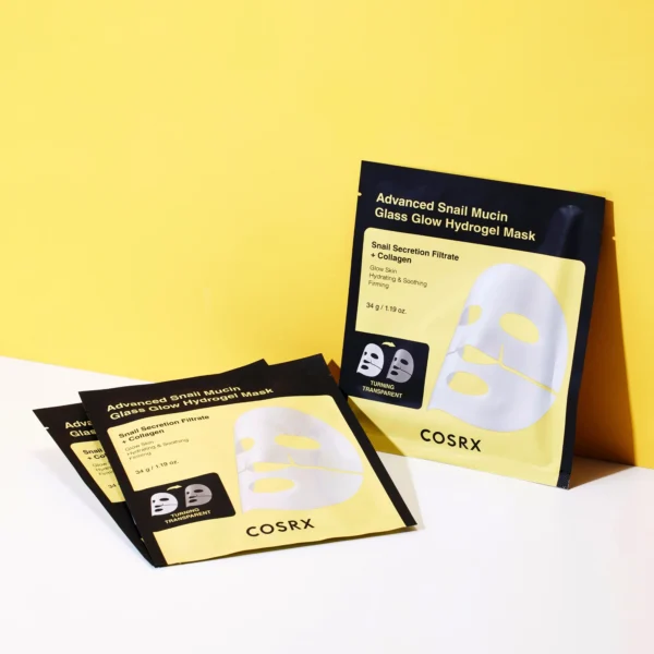 Advanced Snail Mucin Glass Glow Hydrogel Mask x3 - Bild 2